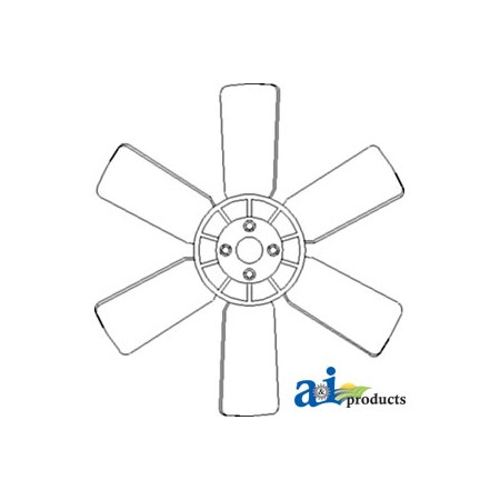A & I Products Fan, 6 Blade 12" x12" x1" A-SBA145306270